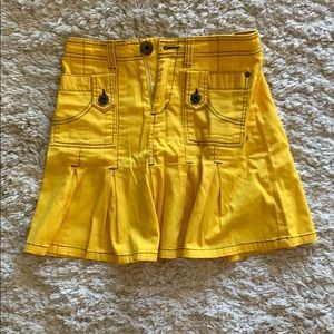 Vero Moda bright yellow mini skirt with pockets
